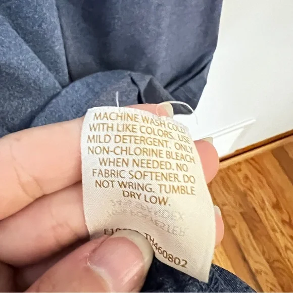 TEHAMA Blue Ruched Midi Dress with Sailor Collar - Picture 12 of 12